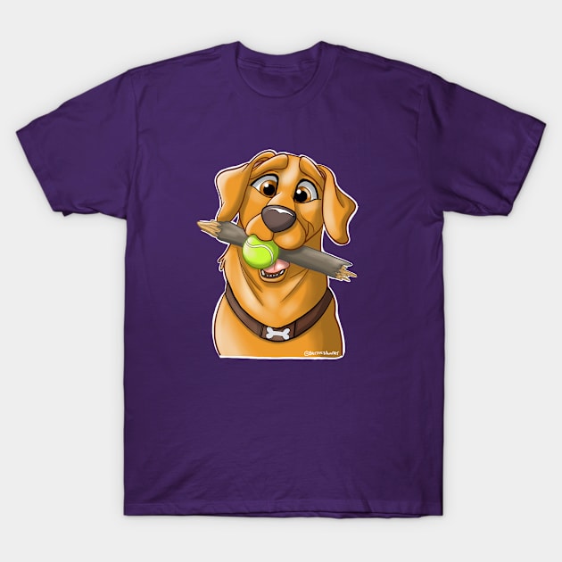 Ball or Stick? Why Not Both? T-Shirt by Brittney Ann Art